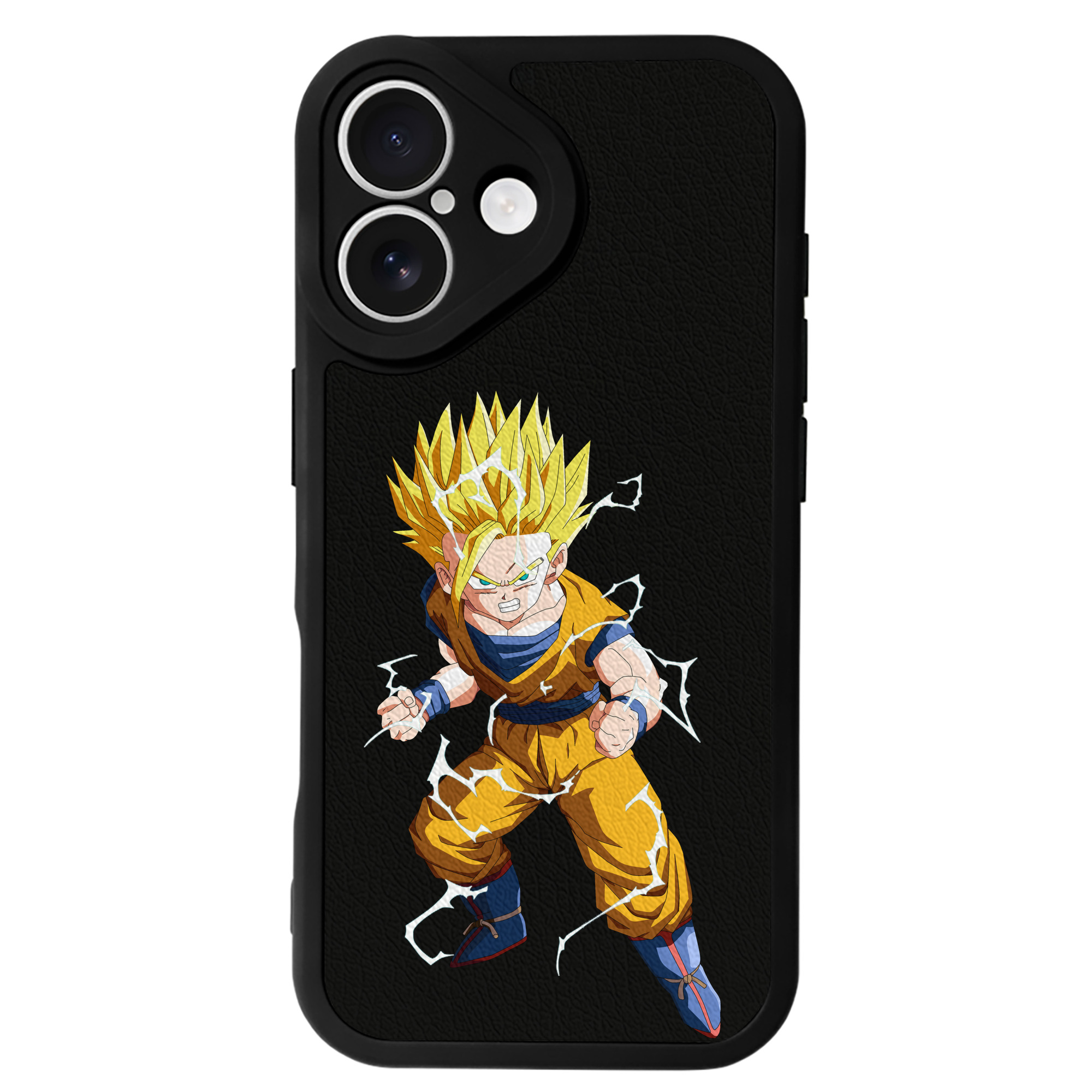 （画像用） ドラゴンボール 孫 悟飯（そんごはん）DRAGON BALL Son Gohan 【iPhone 16シリーズ対応】シリコンスマホケース（レザー調） 材質：シリコン